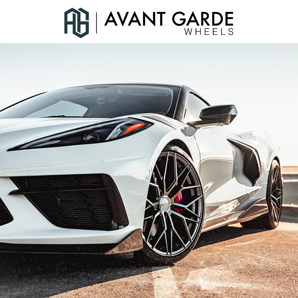シボレー コルベット C8(Chevrolet Corvette)用 アバンギャルド M520R ダークメタリック 20x9J ET 38フロント 21x12J ET 52 リア ホイール４本セット Avant Garde M520R DARK GRAPHITE METALLIC 20x9J Front 21x12J Rear for Chevrolet Corvette C8 (送料無料)
