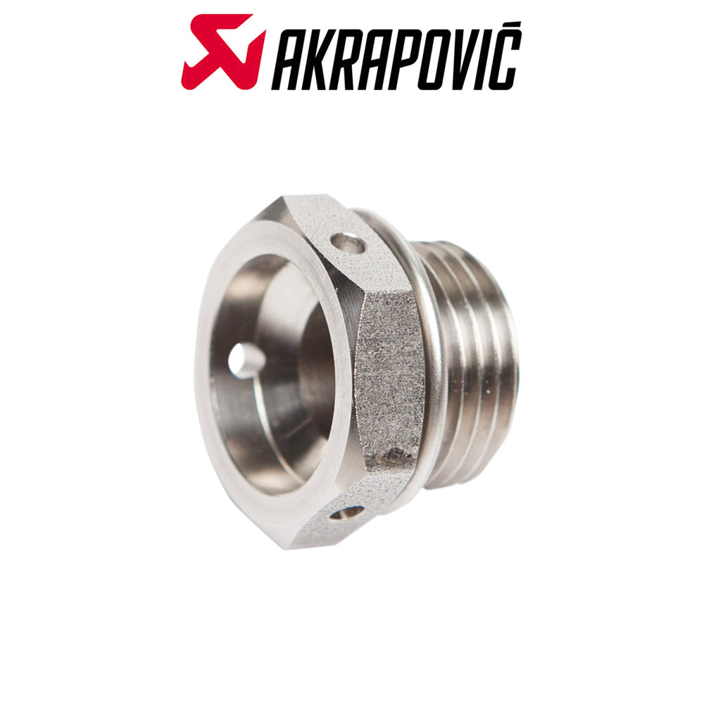 アクラポビッチ 18mm x 1.50 ラムダセンサープラグ　AKRAPOVIC 1860-1195 P-LBSB1 O2 Sensor Port Plug 18 mm x 1.5 (消費税、送料込み)