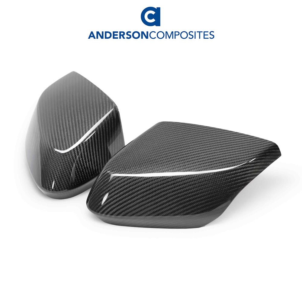 2020-2024年式 シボレー コルベット C8用 アンダーソン コンポジッツ製 カーボンファイバー製ミラーカバーセット　Anderson Composites Carbon Fiber Replacement Mirror Covers For 2020-2024 Chevrolet C8 (PAIR) (消費税、送料込み)