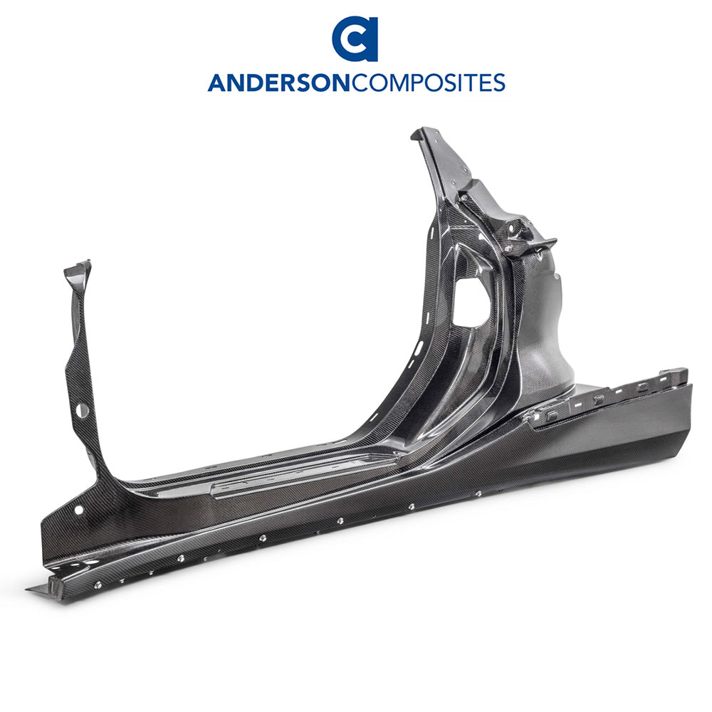 2023-2024年式 シボレー コルベット用 アンダーソン コンポジット カーボンファイバー製サイドパネルセット　Anderson Copposite Carbon Fiber Side Panels For 2023 Chevrolet C8 Z6 (消費税、送料込み)