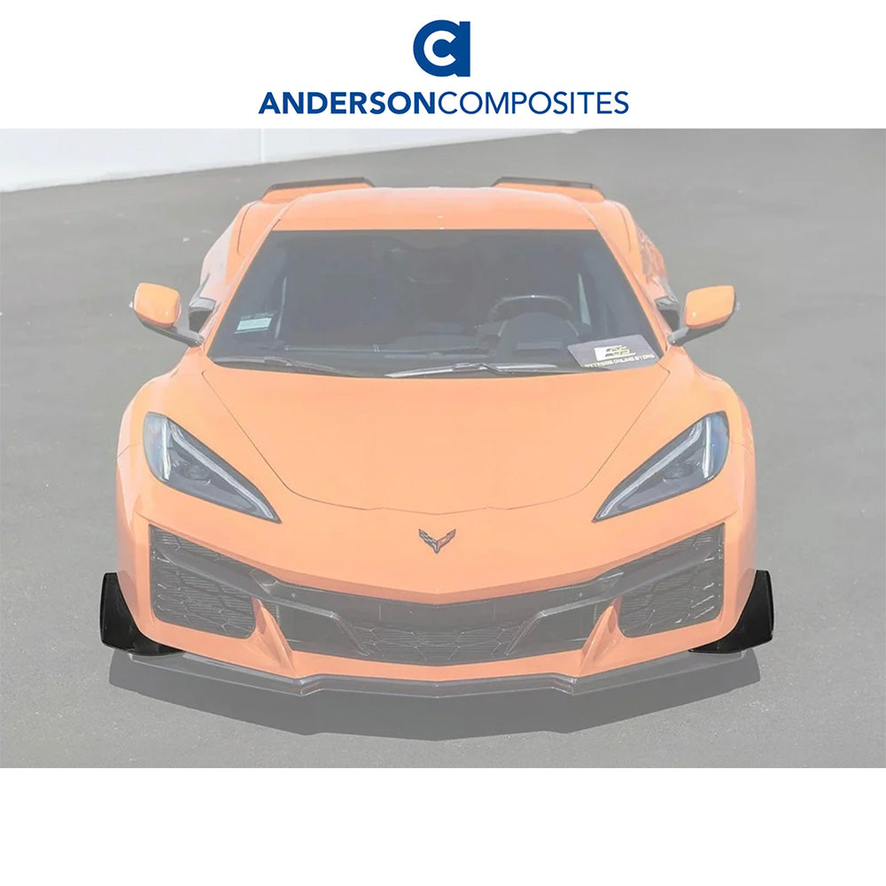 2023-2024年式 シボレー コルベット C8用 アンダーソン コンポジッツ製 カーボンファイバー製ダイブプレーンセット　Anderson Composites Carbon Fiber Dive Planes For 2023 Chevrolet C8 Z06 (消費税、送料込み)