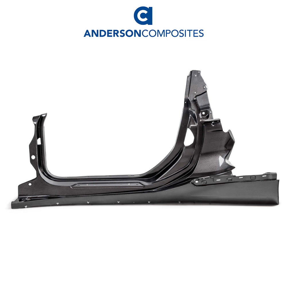 2023-2024年式 シボレー コルベット用 アンダーソン コンポジット カーボンファイバー製サイドパネルセット　Anderson Copposite Carbon Fiber Side Panels For 2023 Chevrolet C8 Z6 (消費税、送料込み)