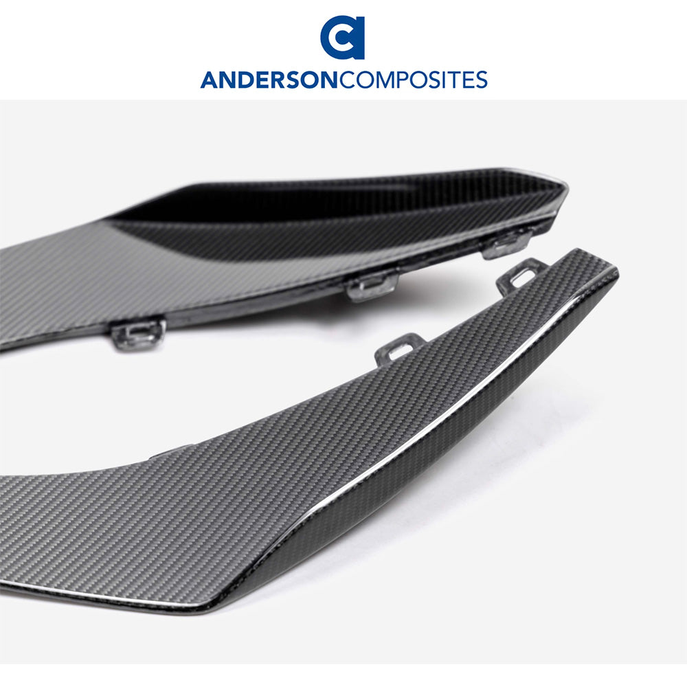 2023-2024年式 シボレー コルベット C8用 アンダーソン コンポジッツ製 カーボンファイバー製ダイブプレーンセット　Anderson Composites Carbon Fiber Dive Planes For 2023 Chevrolet C8 Z06 (消費税、送料込み)