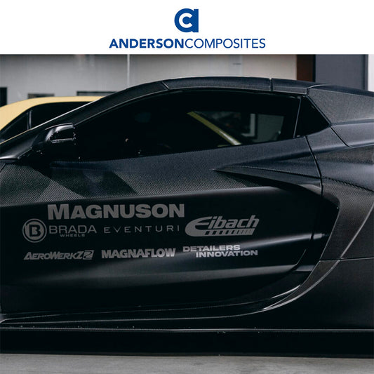 2020-2024年式 シボレー コルベット C8用 アンダーソン コンポジッツ カーボンファイバー製ドアハンドルカバーセット　Anderson Composites Carbon Fiber Door Handle Covers For 2020-2024 Chevrolet C8 (PAIR) (消費税、送料込み)