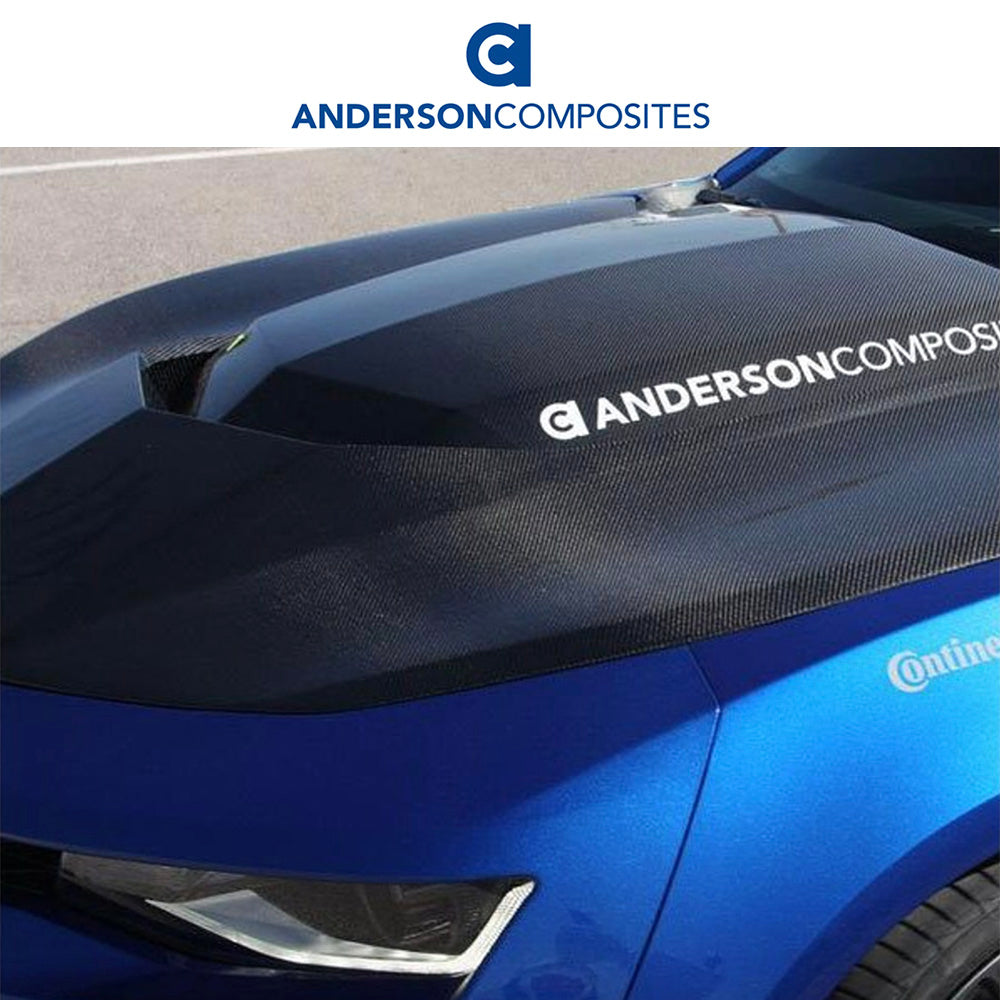2016-2024年式シボレーカマロ用 アンダーソン コンポジッツ AZタイプ カーボンファイバー製両面ボンネット　Anderson Composites Type-AZ Double Sided Carbon Fiber Hood For 2016-2024 Chevrolet Camaro (消費税、送料込み)
