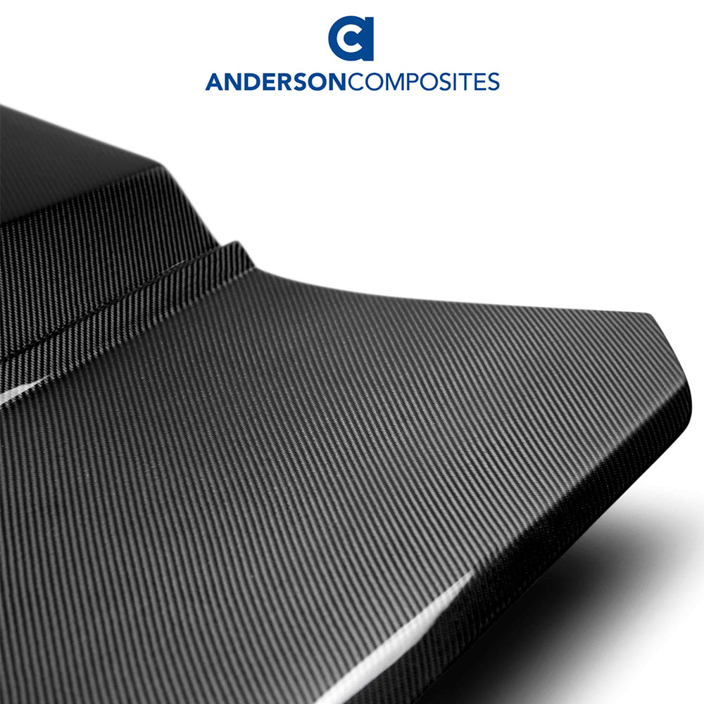 2016-2024年式シボレーカマロ用 アンダーソン コンポジッツ AZタイプ カーボンファイバー製両面ボンネット　Anderson Composites Type-AZ Double Sided Carbon Fiber Hood For 2016-2024 Chevrolet Camaro (消費税、送料込み)