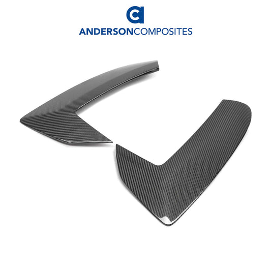 2020-2024年式 シボレー コルベット C8用 アンダーソン コンポジッツ カーボンファイバー製サイドスクープトリムセット　Anderson Composites Carbon Fiber Side Scoop Trim For 2020-2024 Chevrolet C8 (PAIR) (消費税、送料込み)