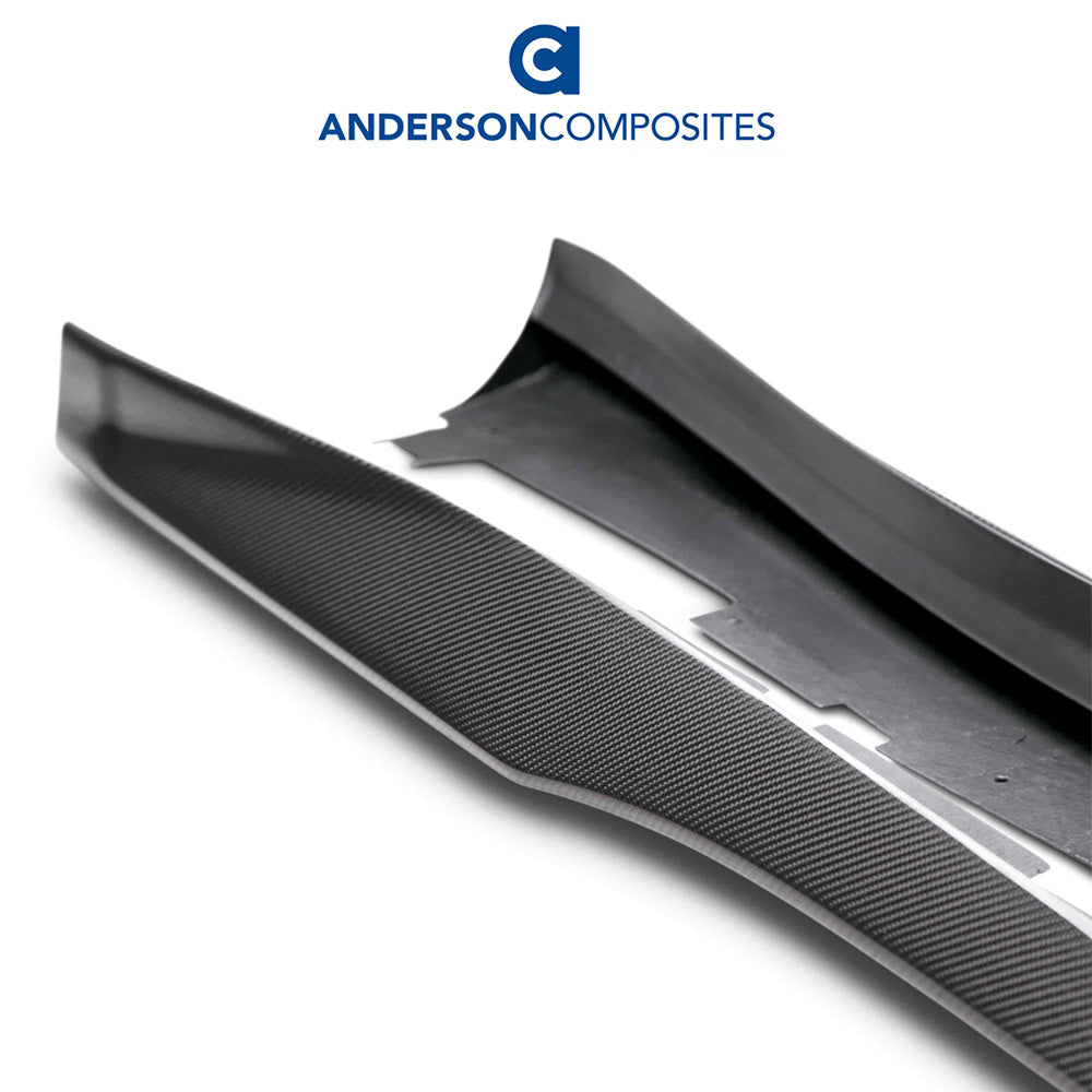 2016-2024年式シボレーカマロ用 アンダーソン コンポジッツ AZタイプ カーボンファイバー製ロッカーパネル左右セット　Anderson Composites Type-AZ Carbon Fiber Rocker Panel For 2016-2024 Chevrolet Camaro (消費税、送料込み)