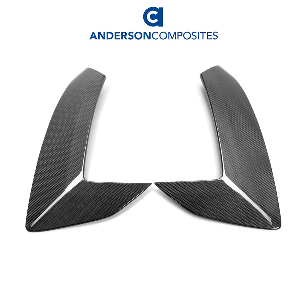 2020-2024年式 シボレー コルベット C8用 アンダーソン コンポジッツ カーボンファイバー製サイドスクープトリムセット　Anderson Composites Carbon Fiber Side Scoop Trim For 2020-2024 Chevrolet C8 (PAIR) (消費税、送料込み)
