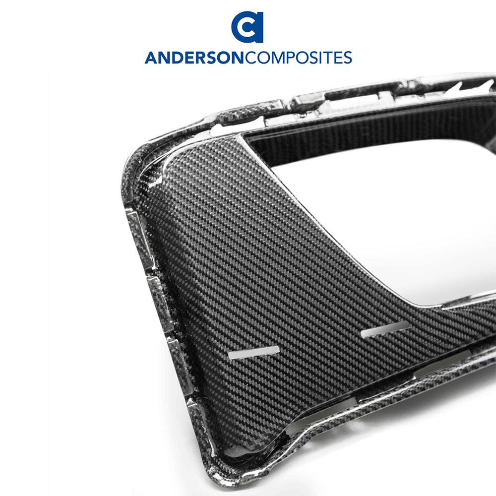 2017-2024年式 シボレーカマロ用 アンダーソン コンポジッツ LEタイプ カーボンファイバー製エアダクトベゼルセット　Anderson Composites Type-LE Carbon Fiber Air Duct Bezels For 2017-2024 Chevrolet Camaro ZL1 1LE (消費税、送料込み)