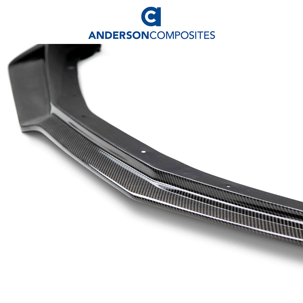 2016-2024年式シボレーカマロ用 アンダーソン コンポジッツ AZタイプ カーボンファイバー製フロントスポイラー　Anderson Composites Type-AZ Carbon Fiber Front Chin Spoiler For 2016-2024 Chevrolet Camaro SS (消費税、送料込み)