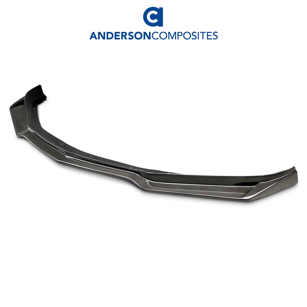 2016-2024年式シボレーカマロ用 アンダーソン コンポジッツ AZタイプ カーボンファイバー製フロントスポイラー　Anderson Composites Type-AZ Carbon Fiber Front Chin Spoiler For 2016-2024 Chevrolet Camaro SS (消費税、送料込み)