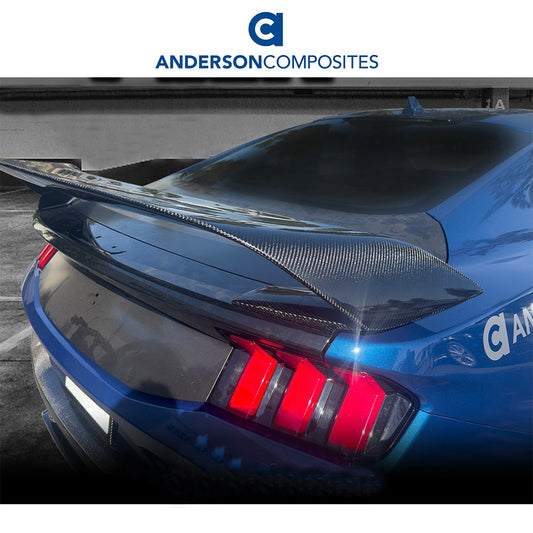2024-2025年式フォード マスタング用 アンダーソン コンポジッツ GRタイプ カーボンファイバー製リアスポイラー　Anderson Composites Type-GR Carbon Fiber Rear Spoiler For 2024-2025 Ford Mustang (消費税、送料込み)