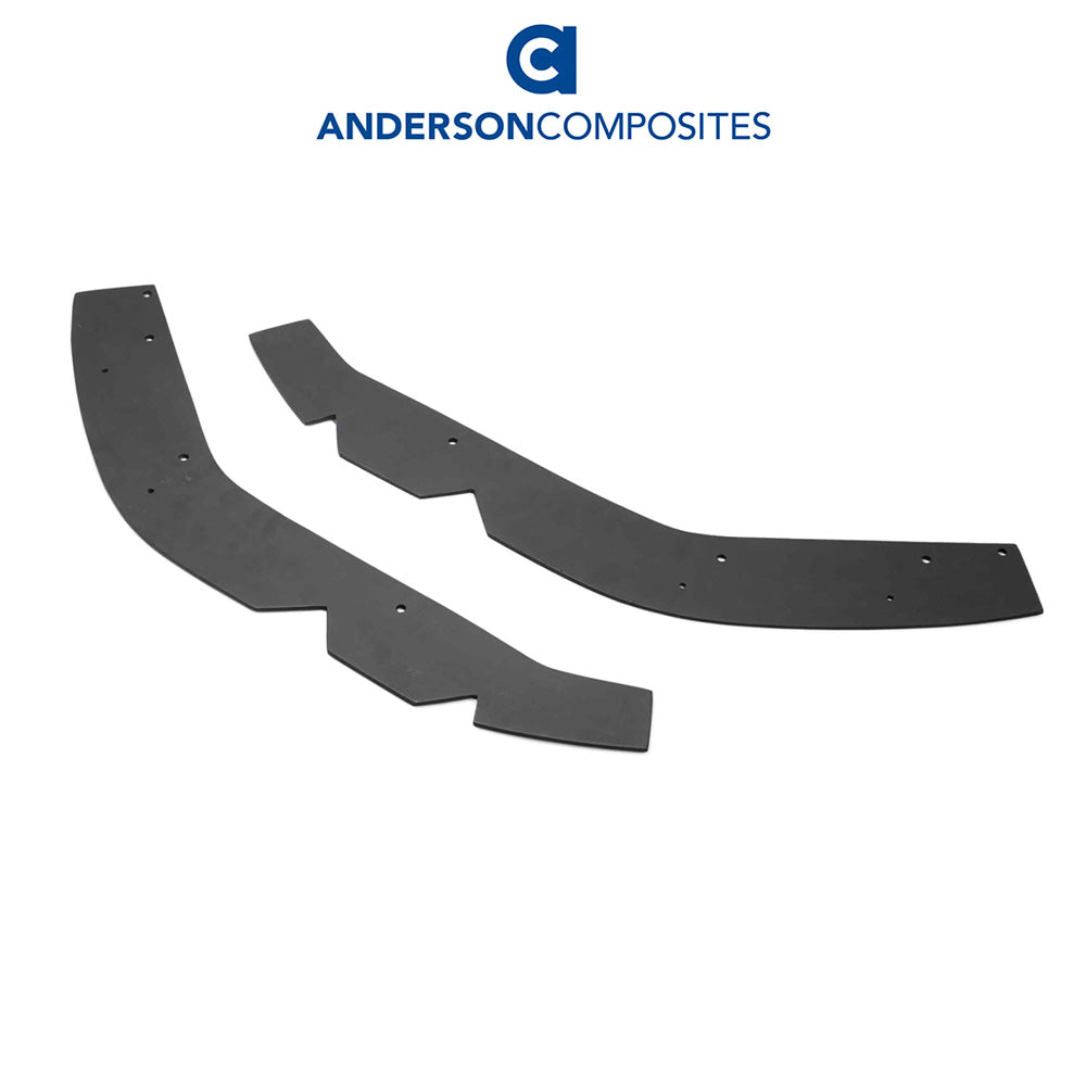 2018-2023年式フォード マスタング用 アンダーソン コンポジッツ ARタイプ カーボンファイバー製フロント チンスプリッター　Anderson Composites Type-AR Carbon Fiber Front Chin Splitter For 2018-2023 Ford Mustang (消費税、送料込み)