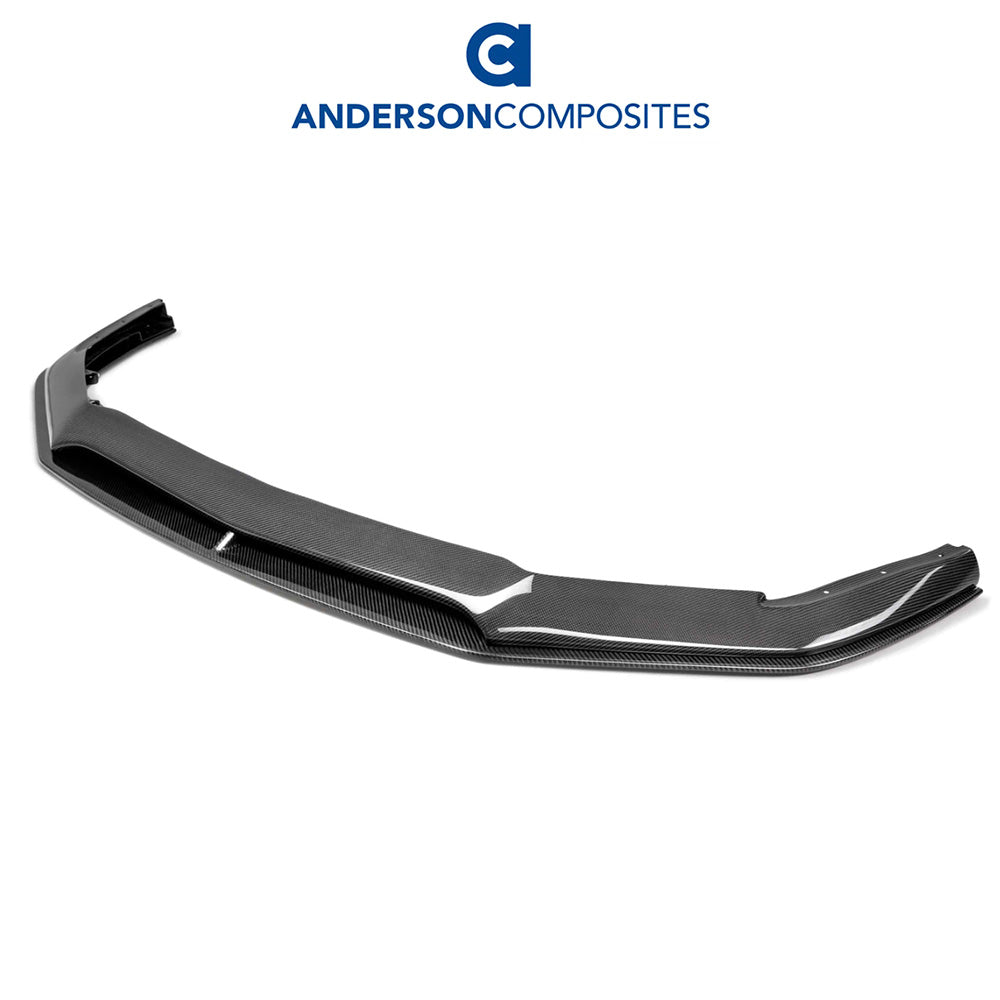 2018-2023年式フォード マスタング用 アンダーソン コンポジッツ ARタイプ カーボンファイバー製フロント チンスプリッター　Anderson Composites Type-AR Carbon Fiber Front Chin Splitter For 2018-2023 Ford Mustang (消費税、送料込み)