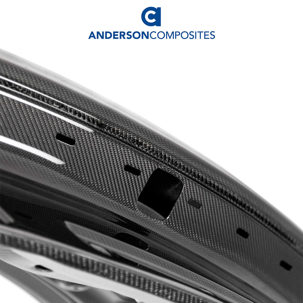 2015-2023年式フォード マスタング用 アンダーソン コンポジッツ 純正タイプ カーボンファイバー製両面トランクカバー　Anderson Composites Type-OE Double Sided Carbon Fiber Decklid For 2015-2023 Ford Mustang (消費税、送料込み)