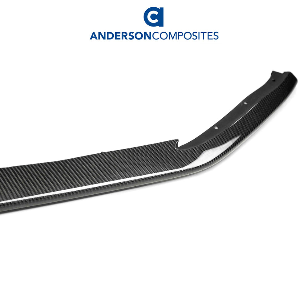 2018-2023年式フォード マスタング用 アンダーソン コンポジッツ 純正タイプ カーボンファイバー製フロント チンスプリッター　Anderson Composites Type-OE Carbon Fiber Front Chin Splitter For 2018-2023 Ford Mustang GT (消費税、送料込み)