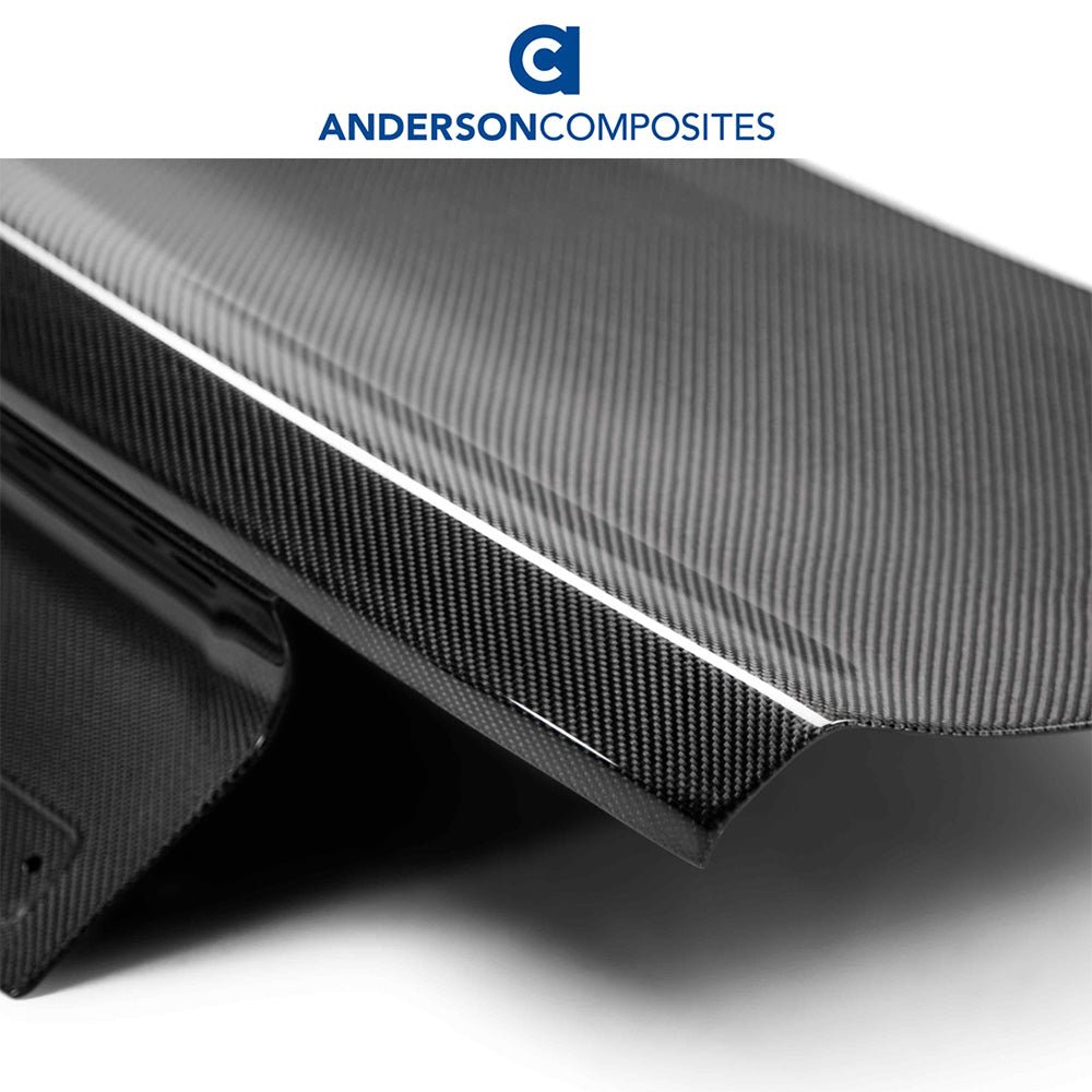 2015-2023年式フォード マスタング用 アンダーソン コンポジッツ 純正タイプ カーボンファイバー製両面トランクカバー　Anderson Composites Type-OE Double Sided Carbon Fiber Decklid For 2015-2023 Ford Mustang (消費税、送料込み)