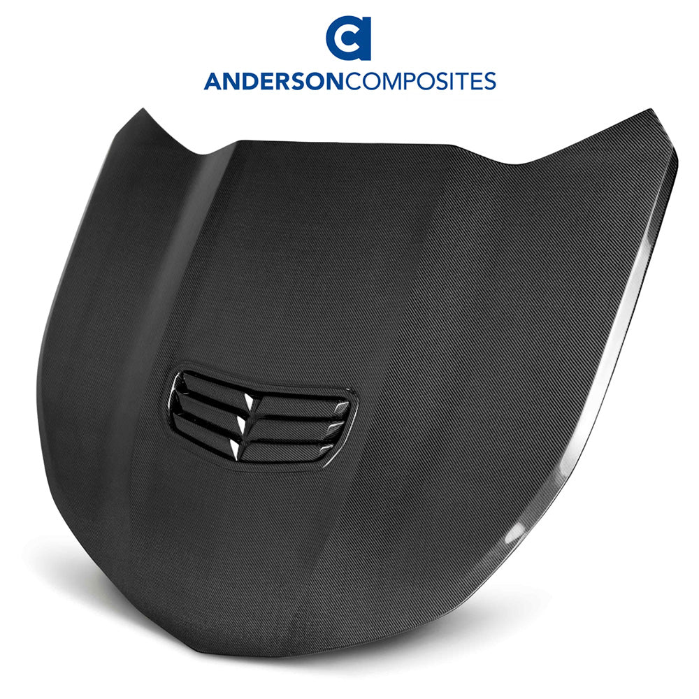 2016-2024年式 シボレー カマロ用 アンダーソン コンポジッツ 純正タイプ カーボンファイバー製ボンネット　Anderson Composites Type-OE Carbon Fiber Hood For 2019-2023 Chevrolet Camaro SS (Will Fit 16-18) (消費税、送料込み)