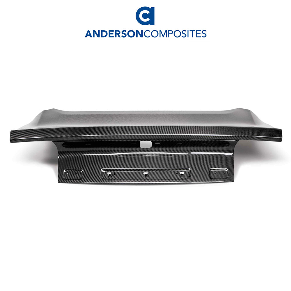 2015-2023年式フォード マスタング用 アンダーソン コンポジッツ 純正タイプ カーボンファイバー製両面トランクカバー　Anderson Composites Type-OE Double Sided Carbon Fiber Decklid For 2015-2023 Ford Mustang (消費税、送料込み)