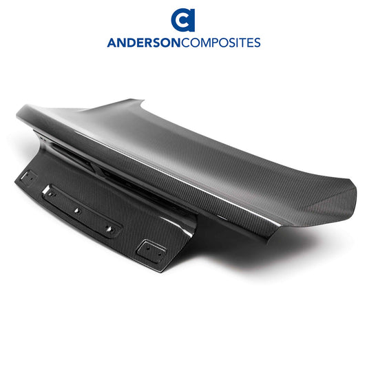 2015-2023年式フォード マスタング用 アンダーソン コンポジッツ 純正タイプ カーボンファイバー製両面トランクカバー　Anderson Composites Type-OE Double Sided Carbon Fiber Decklid For 2015-2023 Ford Mustang (消費税、送料込み)