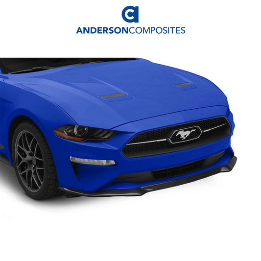 2018-2023年式フォード マスタング用 アンダーソン コンポジッツ 純正タイプ カーボンファイバー製フロント チンスプリッター　Anderson Composites Type-OE Carbon Fiber Front Chin Splitter For 2018-2023 Ford Mustang GT (消費税、送料込み)