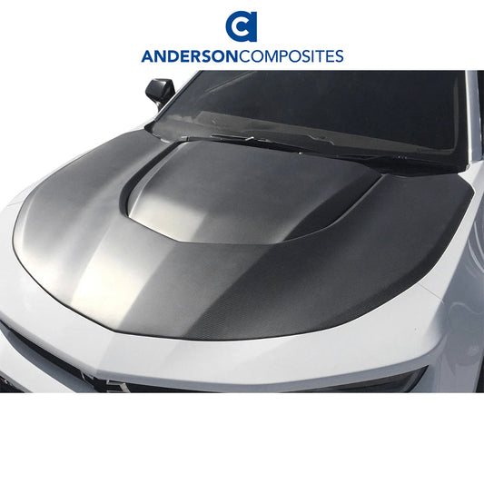 2016-2024年式 シボレー カマロ用 アンダーソン コンポジッツ 純正タイプ ドライカーボンファイバー製ボンネット　Anderson Composites Type-OE Dry Carbon Fiber Hood For 2017-2023 Chevrolet Camaro ZL1 (消費税、送料込み)