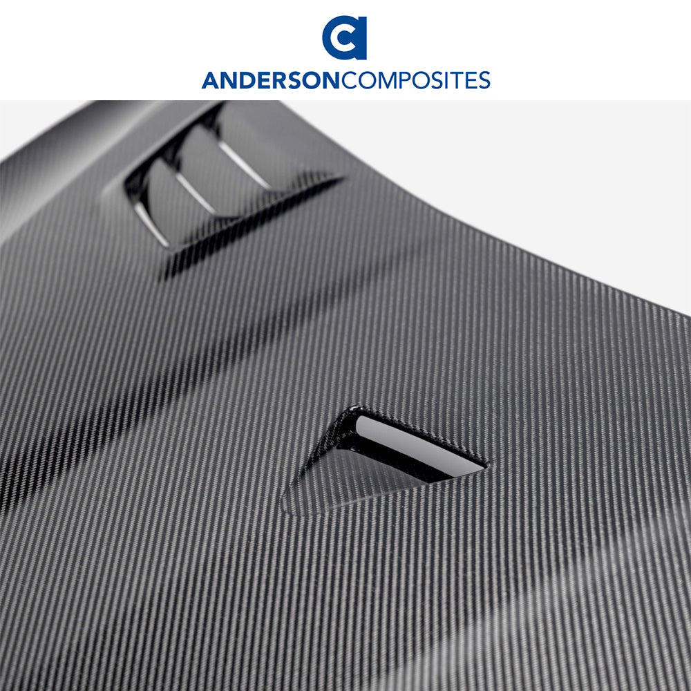 2020-2024年式 シボレー コルベット C8 用 アンダーソン・コンポジッツ GTタイプ カーボンファイバー製ボンネット　Anderson Composites Type-GT Carbon Fiber Hood For 2020-2024 Chevrolet C8 (消費税、送料込み)
