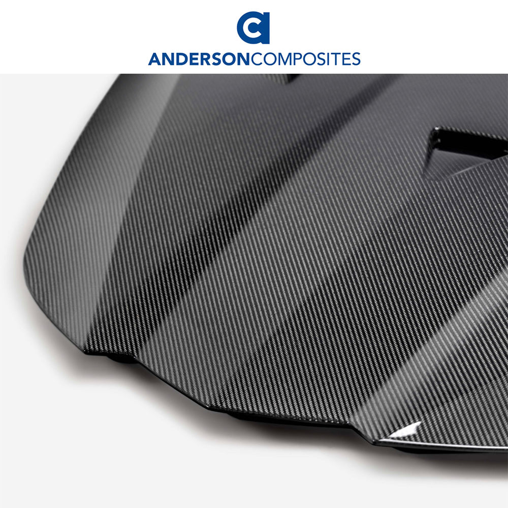 2020-2024年式 シボレー コルベット C8 用 アンダーソン・コンポジッツ GTタイプ カーボンファイバー製ボンネット　Anderson Composites Type-GT Carbon Fiber Hood For 2020-2024 Chevrolet C8 (消費税、送料込み)