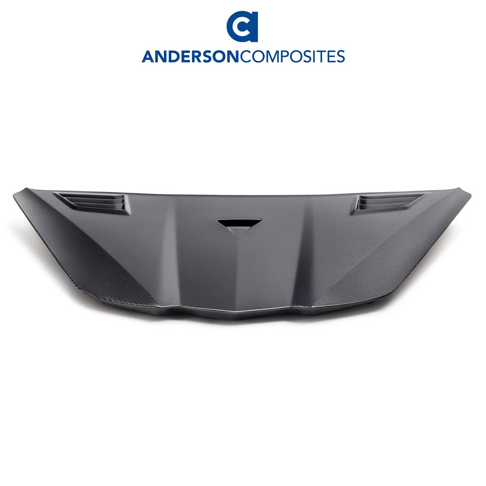 2020-2024年式 シボレー コルベット C8 用 アンダーソン・コンポジッツ GTタイプ カーボンファイバー製ボンネット　Anderson Composites Type-GT Carbon Fiber Hood For 2020-2024 Chevrolet C8 (消費税、送料込み)