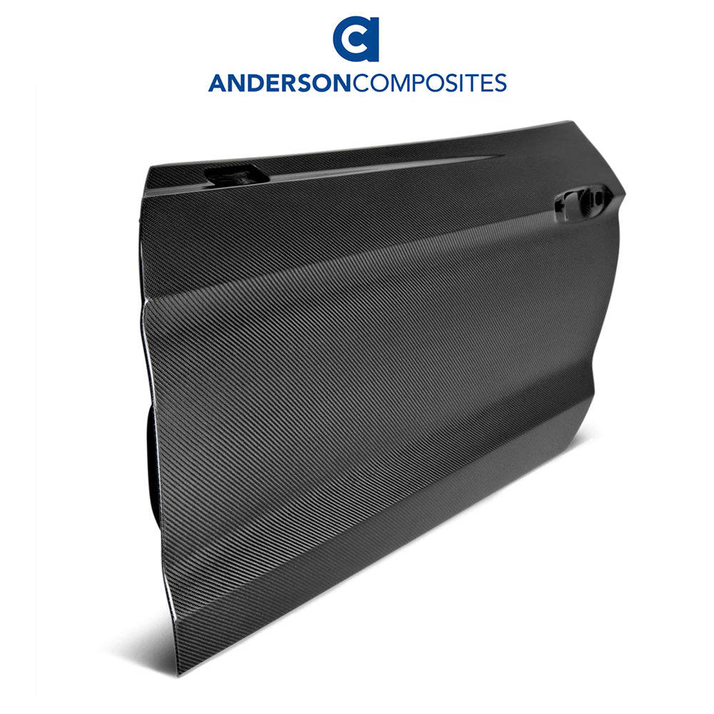 2015-2023年式フォード マスタング用 アンダーソン コンポジッツ カーボンファイバー製ドアセット　Anderson Composites Carbon Fiber Doors For 2015-2023 Ford Mustang (消費税、送料込み)