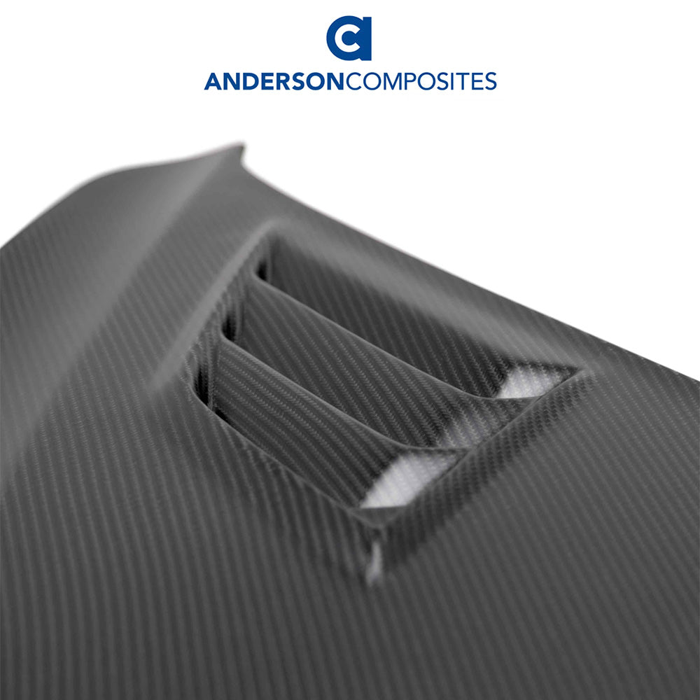 2020-2024年式 シボレー コルベット C8用 アンダーソン コンポジッツ GTスタイル ドライカーボンファイバー製ボンネット　Anderson Composites Type-GT Dry Carbon Fiber Hood For 2020-2024 Chevrolet C8 (消費税、送料込み)