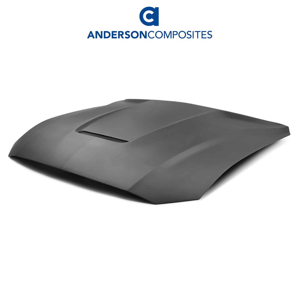 2018-2023年式フォード マスタング用 アンダーソン コンポジッツ GRタイプ ファイバーグラス製ボンネット　Anderson Composites Type-GR (GT350 Style) Fiberglass Hood For 2018-2023 Ford Mustang (消費税、送料込み)