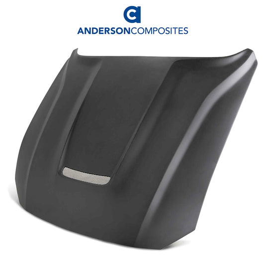 2018-2023年式フォード マスタング用 アンダーソン コンポジッツ GRタイプ ファイバーグラス製ボンネット　Anderson Composites Type-GR (GT350 Style) Fiberglass Hood For 2018-2023 Ford Mustang (消費税、送料込み)
