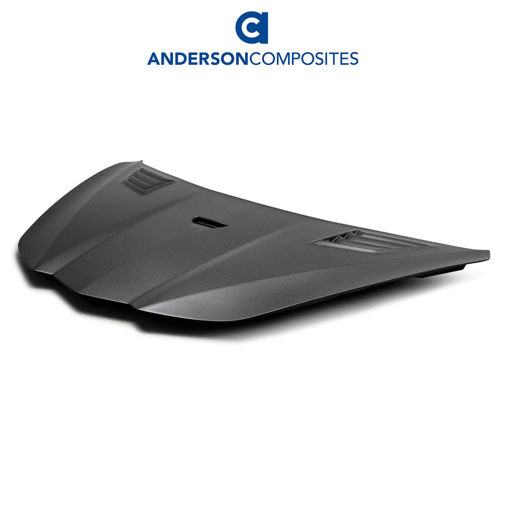 2020-2024年式 シボレー コルベット C8用 アンダーソン コンポジッツ GTスタイル ドライカーボンファイバー製ボンネット　Anderson Composites Type-GT Dry Carbon Fiber Hood For 2020-2024 Chevrolet C8 (消費税、送料込み)