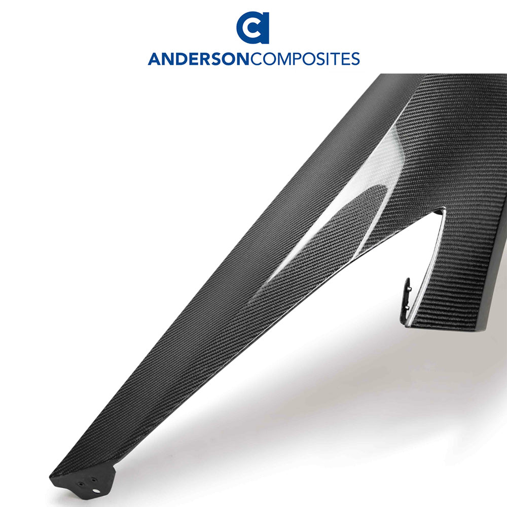 2020-2024年式 シボレー コルベット C8用 アンダーソン コンポジッツ カーボンファイバー製フェンダーセット　Anderson Composites Carbon Fiber Fenders For 2020-2024 Chevrolet Corvette C8 (PAIR) (消費税、送料込み)