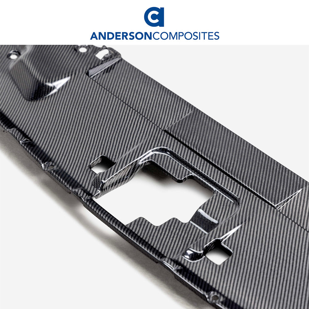 2018-2023年式フォード マスタング用 アンダーソン コンポジッツ カーボンファイバー製ラジエターカバー　Anderson Composites Carbon Fiber Radiator Cover For 2018-2023 Ford Mustang (消費税、送料込み)