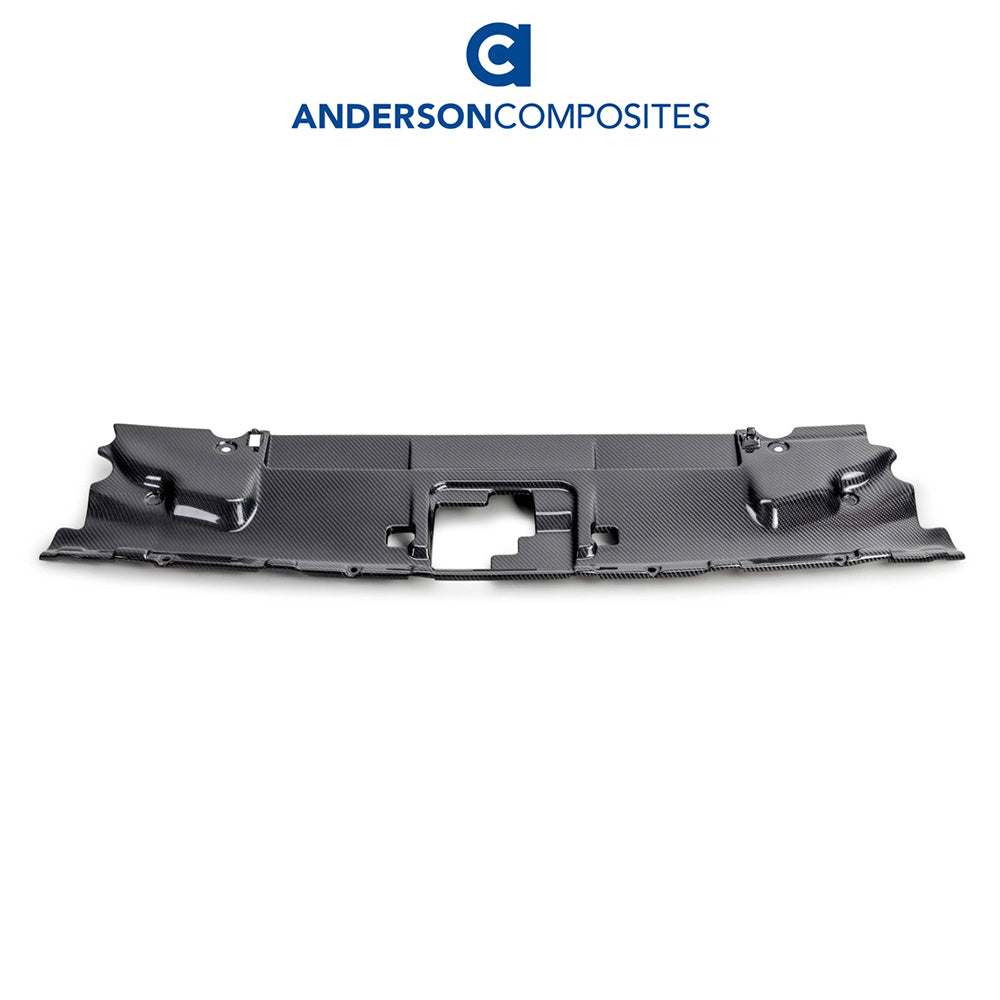 2018-2023年式フォード マスタング用 アンダーソン コンポジッツ カーボンファイバー製ラジエターカバー　Anderson Composites Carbon Fiber Radiator Cover For 2018-2023 Ford Mustang (消費税、送料込み)