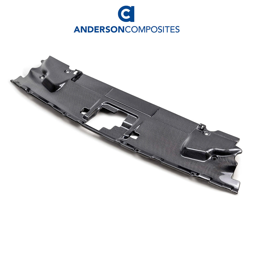 2018-2023年式フォード マスタング用 アンダーソン コンポジッツ カーボンファイバー製ラジエターカバー　Anderson Composites Carbon Fiber Radiator Cover For 2018-2023 Ford Mustang (消費税、送料込み)