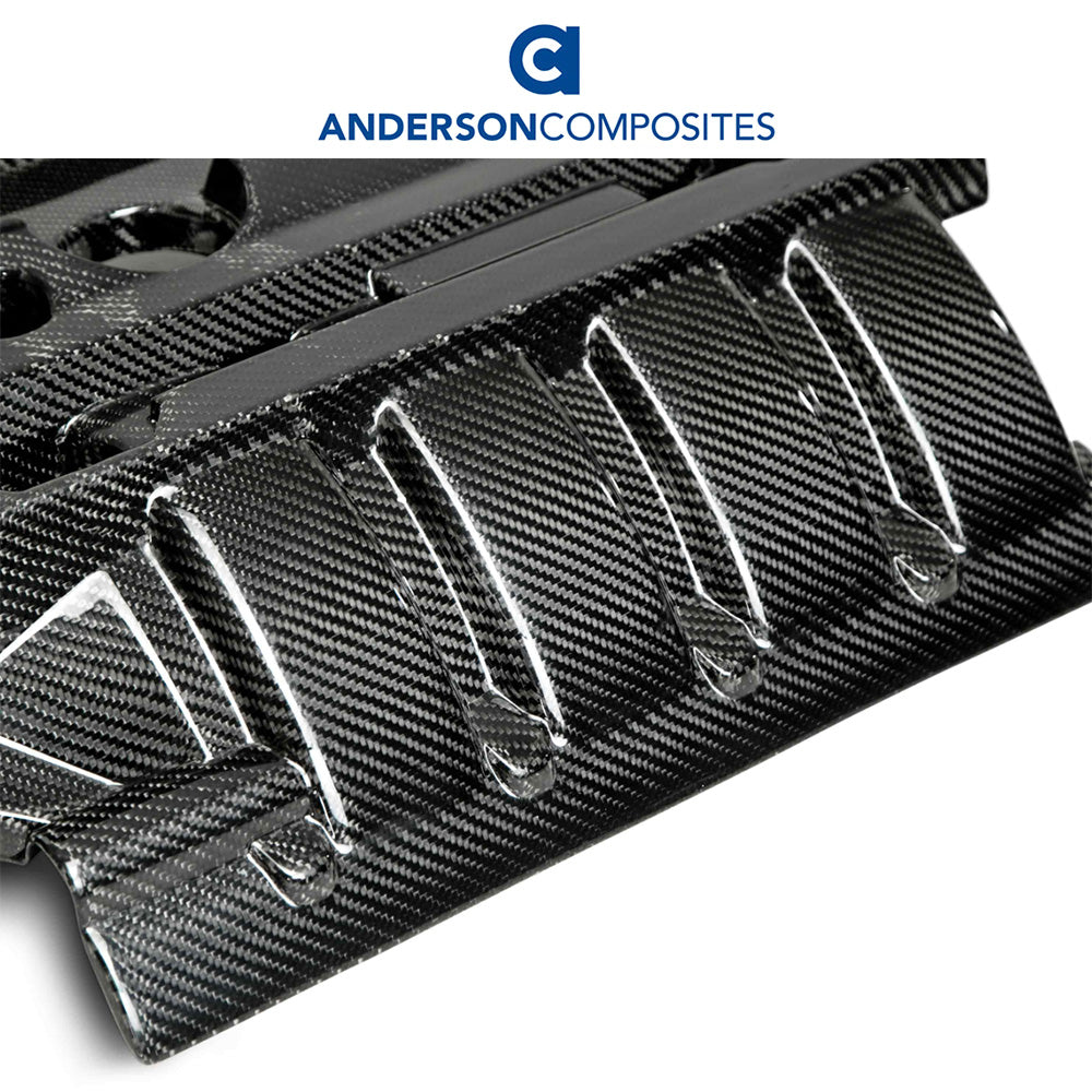 2015-2023年式フォード マスタング用 アンダーソン コンポジッツ カーボンファイバー製エンジンカバー　Anderson Composites Carbon Fiber Engine Cover For 2015-2023 Ford Mustang EcoBoost (消費税、送料込み)