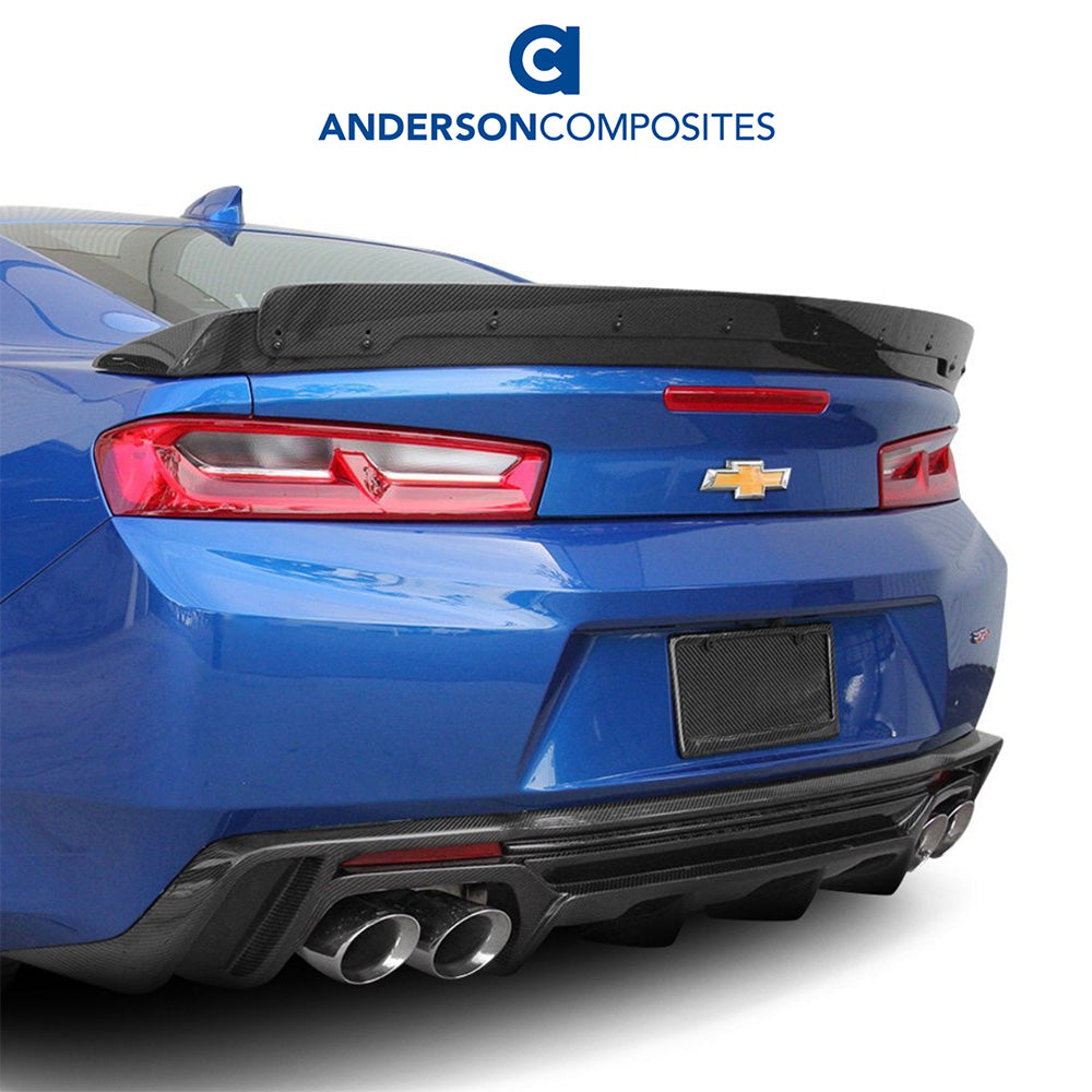 2016-2024年式 シボレー カマロ用 アンダーソン コンポジッツ AZタイプ カーボンファイバー製リアディフューザー　Anderson Composites Type-AZ Carbon Fiber Rear Valance For 2016-2024 Chevrolet Camaro (消費税、送料込み)