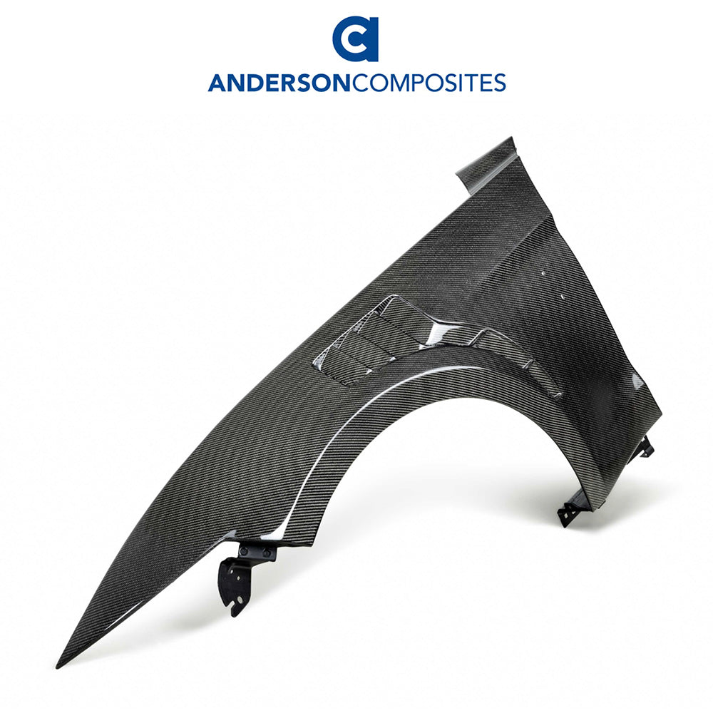 2020-2023年式フォード マスタング用 アンダーソン コンポジッツ TPFタイプ カーボンファイバー製フロントフェンダーセット　Anderson Composites Type-TPF Carbon Fiber Track Pack Fenders For 2020-2022 Ford Mustang Shelby GT500 (消費税、送料込み)