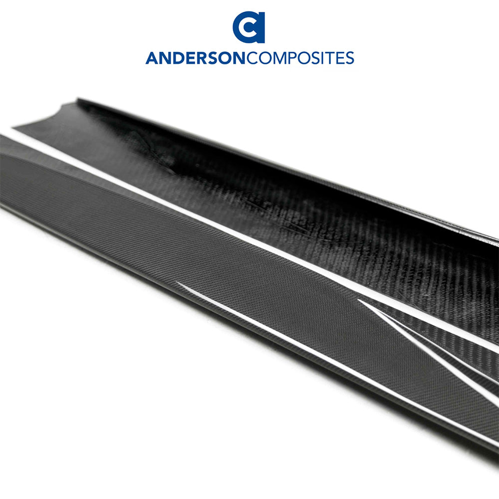 2020-2024年式 シボレー コルベット C8用 アンダーソン コンポジッツ MBタイプ カーボンファイバー製ロッカーパネルセット　Anderson Composites Type-MB Carbon Fiber Rocker Panels For 2020-2024 Chevrolet C8 (消費税、送料込み)