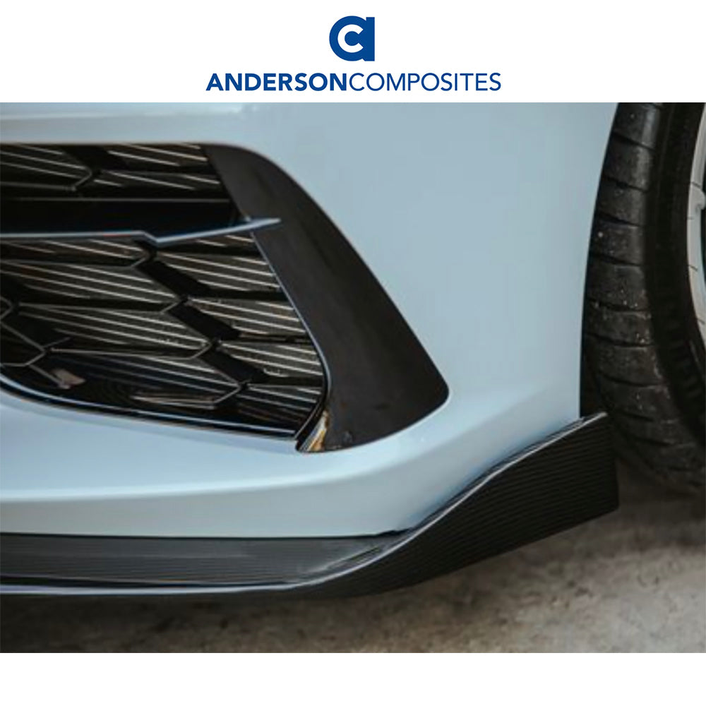 2020-2024年式 シボレー コルベット C8用 アンダーソン コンポジッツ MBタイプ カーボンファイバー製フロントリップ　Anderson Composites Type-MB Carbon Fiber Front Lip For 2020-2024 Chevrolet C8 (消費税、送料込み)