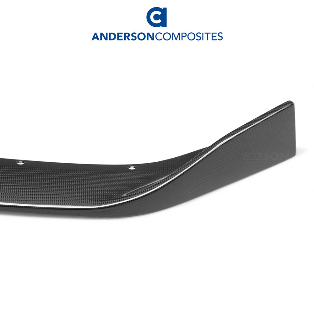 2020-2024年式 シボレー コルベット C8用 アンダーソン コンポジッツ MBタイプ カーボンファイバー製フロントリップ　Anderson Composites Type-MB Carbon Fiber Front Lip For 2020-2024 Chevrolet C8 (消費税、送料込み)