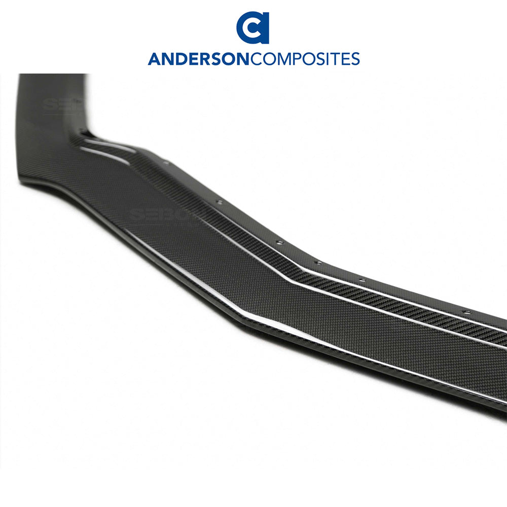 2020-2024年式 シボレー コルベット C8用 アンダーソン コンポジッツ MBタイプ カーボンファイバー製フロントリップ　Anderson Composites Type-MB Carbon Fiber Front Lip For 2020-2024 Chevrolet C8 (消費税、送料込み)