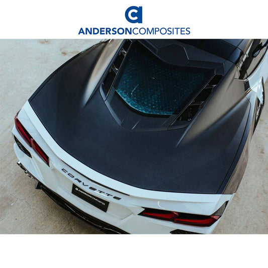 2020-2024年式 シボレー コルベット C8用 アンダーソン コンポジッツ ドライカーボンファイバー製デッキリッド　Anderson Composites Dry Carbon Fiber Decklid For 2020-2024 Chevrolet C8 (消費税、送料込み)