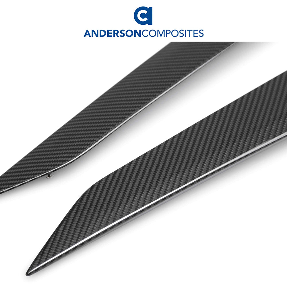 2020-2024年式 シボレー コルベット C8用 アンダーソン コンポジッツ カーボンファイバー製ドアハンドルカバーセット　Anderson Composites Carbon Fiber Door Handle Covers For 2020-2024 Chevrolet C8 (PAIR) (消費税、送料込み)