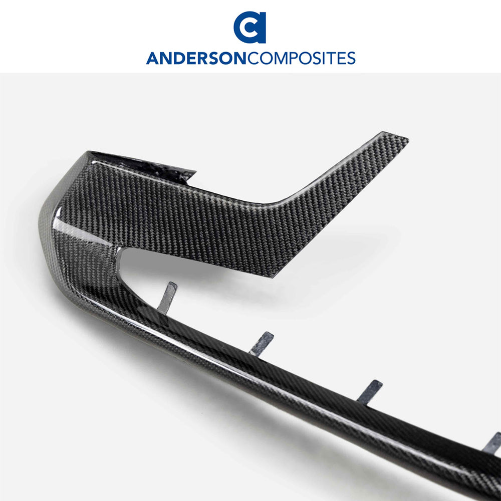 2020-2023年式フォード マスタング用 アンダーソン コンポジッツ カーボンファイバー製フロントバンパートリム　Anderson Composites Carbon Fiber Front Bumper Trim For 2020-2022 Ford Mustang Shelby GT500 (消費税、送料込み)