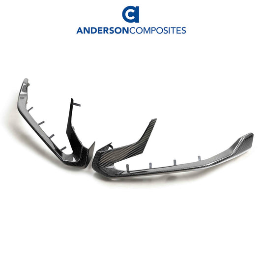 2020-2023年式フォード マスタング用 アンダーソン コンポジッツ カーボンファイバー製フロントバンパートリム　Anderson Composites Carbon Fiber Front Bumper Trim For 2020-2022 Ford Mustang Shelby GT500 (消費税、送料込み)